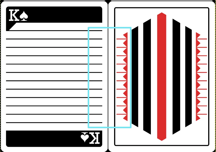 Pinstripe Playing Cards - The Back Design