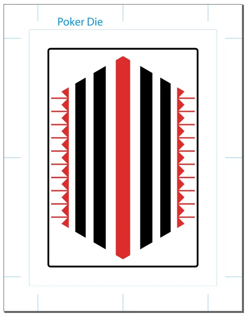 Pinstripe Playing Cards - The Back Design