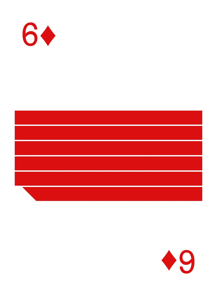 Pinstripe Playing Cards - The Front Design