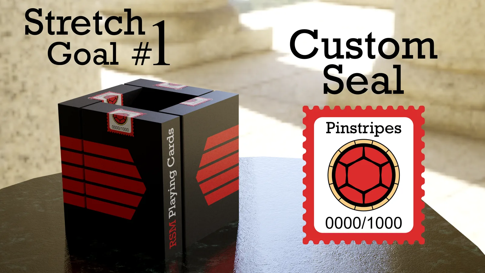 Pinstripe Playing Cards - The Seal