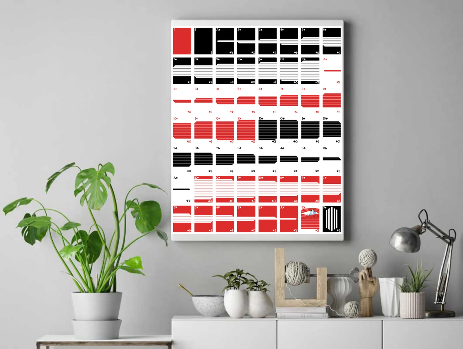 Pinstripe Playing Cards - The Uncut Sheet